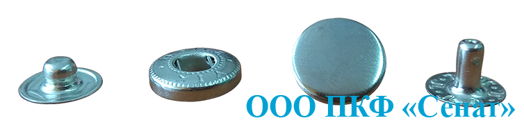 Кнопка Альфа никель 12,5 мм